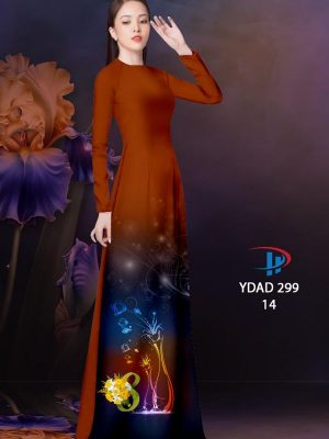 Vải Áo Dài Hoa In 3D AD YDAD299 33